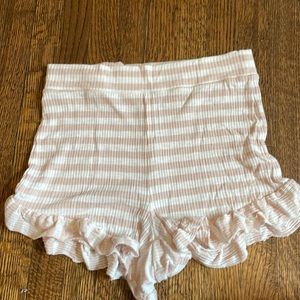 aerie PJ Shorts Striped High Waisted